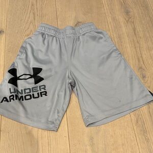 Under armor boys light grey joggers